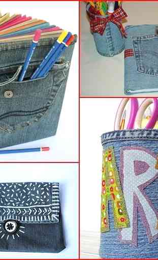 recyclés jeans en denim idées 2