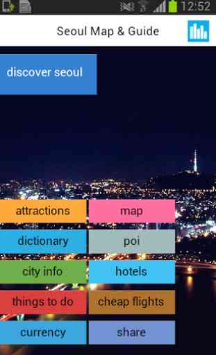 Séoul Offline Carte Guide 1
