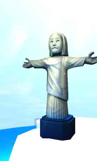 Statue du Christ rédempteur 3D 3