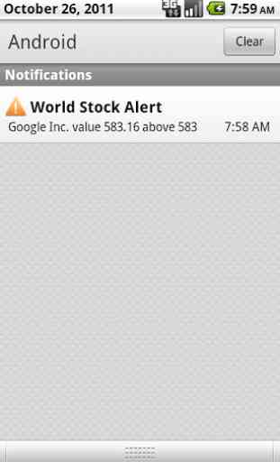 World Stock Alert Widget 2