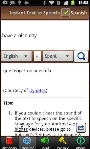 A+ Dictionary Translate Speak 1