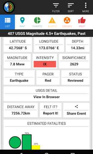 GeoTremor Earthquake Alert 3