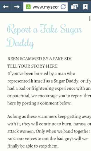 Report a Fake Sugar Daddy 1