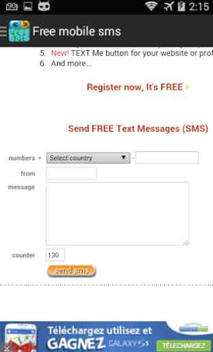 sms gratuit 2