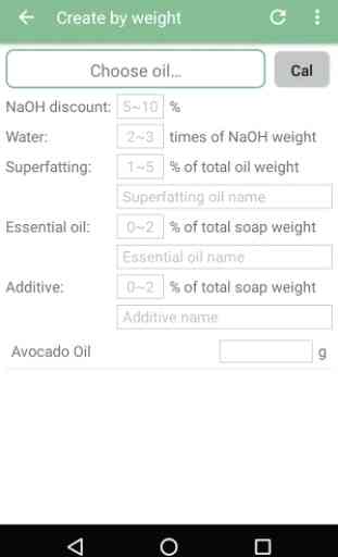 SoapCal - Soap Calculator 3