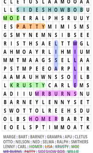 Springfield Word Search 1