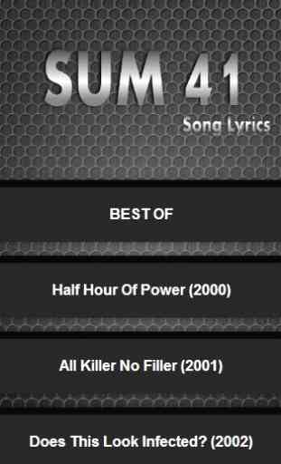 Sum 41 Album Lyrics 1