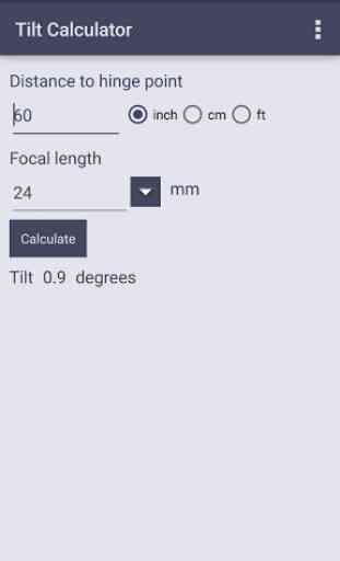 Tilt Calculator 1