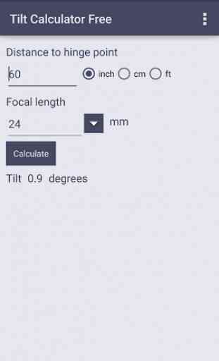Tilt Calculator Free 1