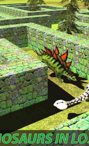 Wild Dinosaur Maze Run Sim 3D 2