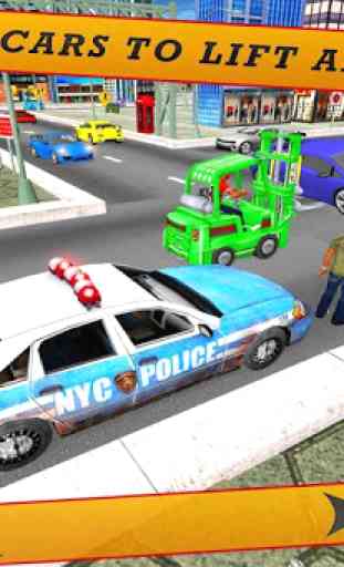 City Police Forklift Jeu 3D 1