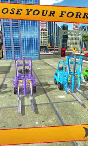 City Police Forklift Jeu 3D 2
