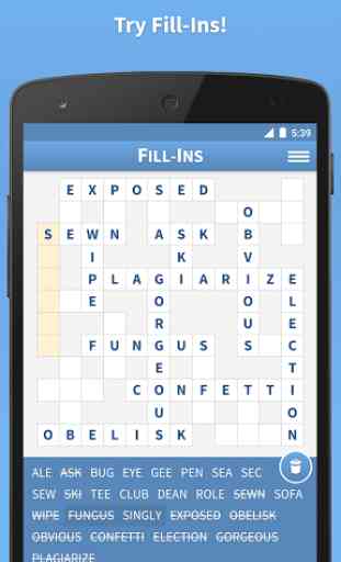 Fill-Ins · Word Fit Puzzles 1