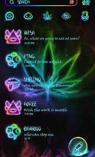 (FREE) GO SMS WEED THEME 2