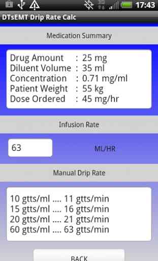 IV Drip Rate Calculator 2