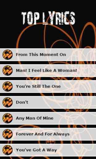 Shania Twain TOP Lyrics 1