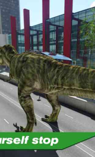 Simulator T-Rex in City 3