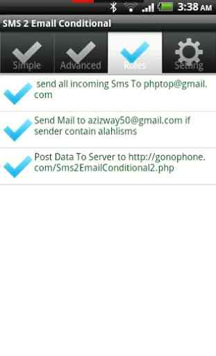 SMS 2 Email Conditional 3