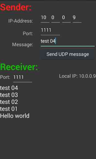UDP Receiver and Sender 4
