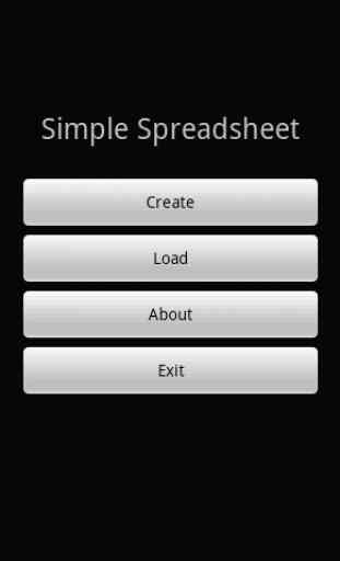 Simple Spreadsheet (free/ads) 1