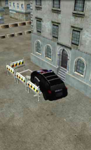 3D police car parking 3