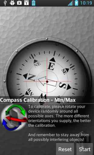 3D Stabilized Ball Compass 2