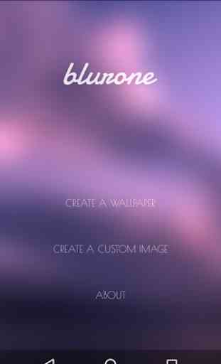 Blurone -Blur effect wallpaper 1