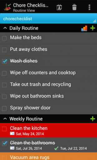 Chore Checklist 1
