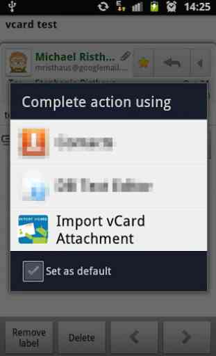 Import vCard Attachment DEMO 2