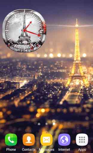 Mignon Paris Horloge Widget 1