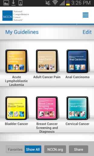 NCCN Guidelines for Smartphone 1