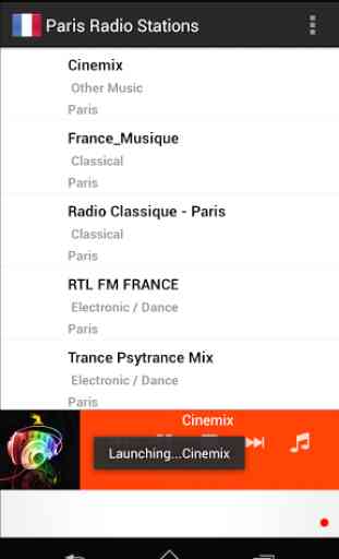 Stations de radio Paris 1