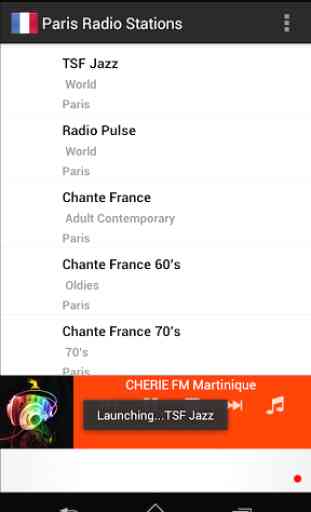Stations de radio Paris 3