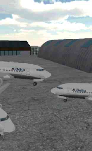 Aéroport parking de l'avion 3D 1