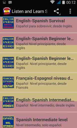 Apprendre l'espagnol 1