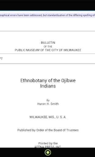 Ethnobotany of Ojibwe Indians 3