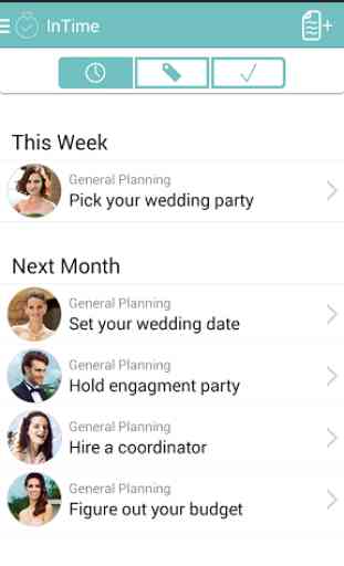 InTime - Wedding Planning App 2