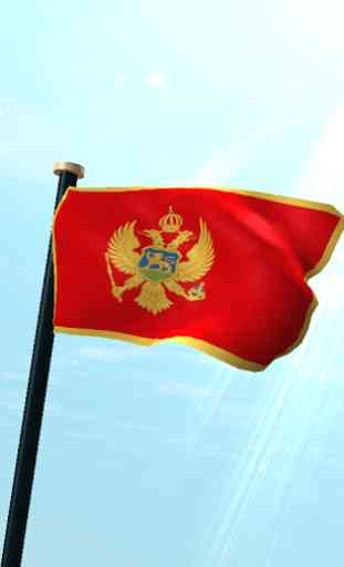 Montenegro Drapeau 3D Gratuit 1