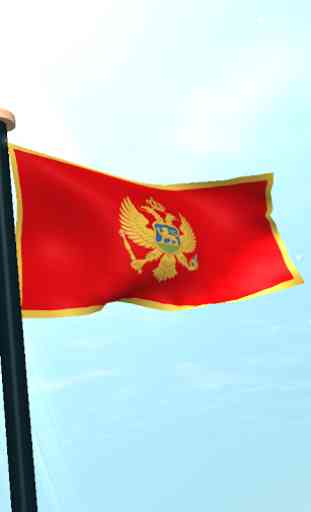 Montenegro Drapeau 3D Gratuit 4