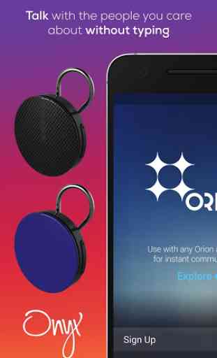 Orion: companion app to Onyx 1
