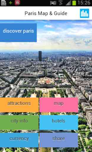 Paris carte hors ligne, guide 1