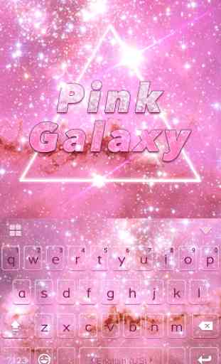 Pink Galaxy Emoji KikaKeyboard 2