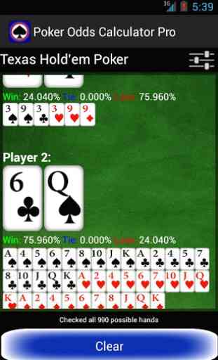 Poker Odds Calculator Pro 4