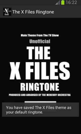 X Files Ringtone unofficial 1