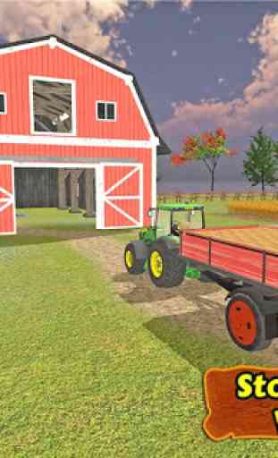 Tracteur récolte agricole sim 3