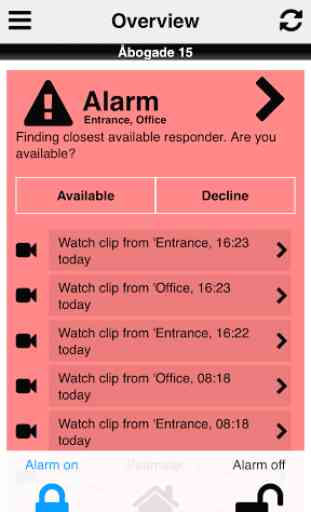 Alarmhandler cloud based alarm 3