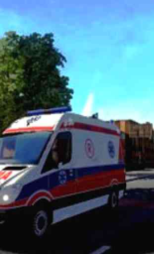 Ambulance 3D de conduite 2