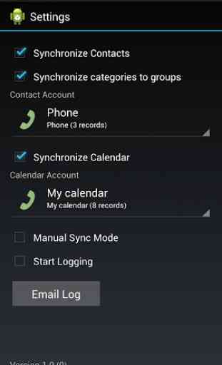 Android Sync App for Outlook 4