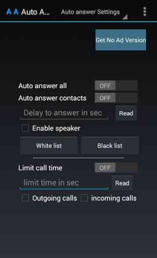 Auto Answer And Limit CallTime 4