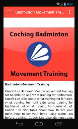 Badminton Footwork Training 2